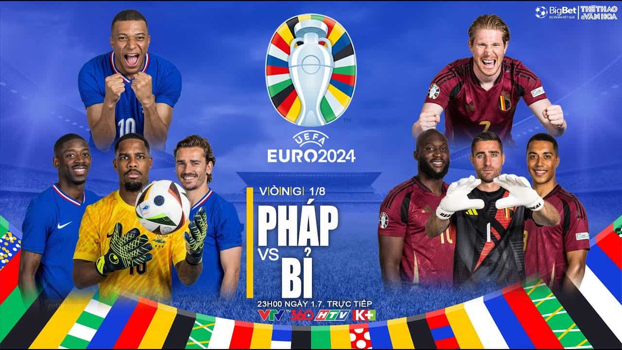 Euro 2024 - Soi kèo Pháp vs Bỉ, 23h00 ngày 1/7
